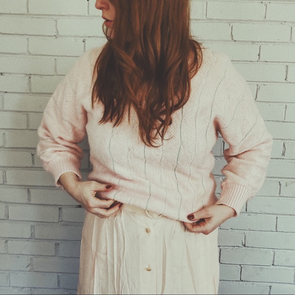 Vintage Sweaters - Vintage 1980’s Pink Sweater